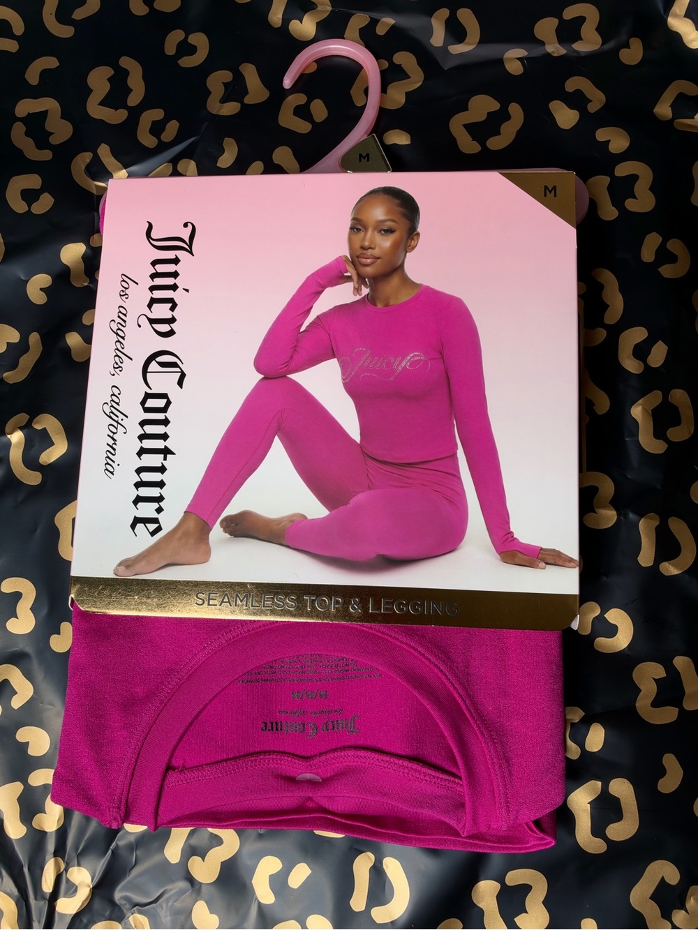 Juicy Couture Seamless Top & Leggings Set - Fuchsia